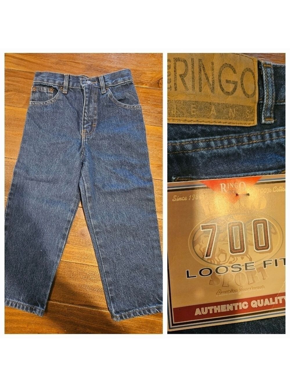RINGO SPORT NWT BOY'S 700 LOOSE FIT JEANS SIZE 4